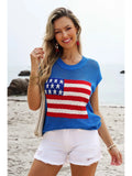 4th of July graphic short-sleeved sweater PRE ORDER