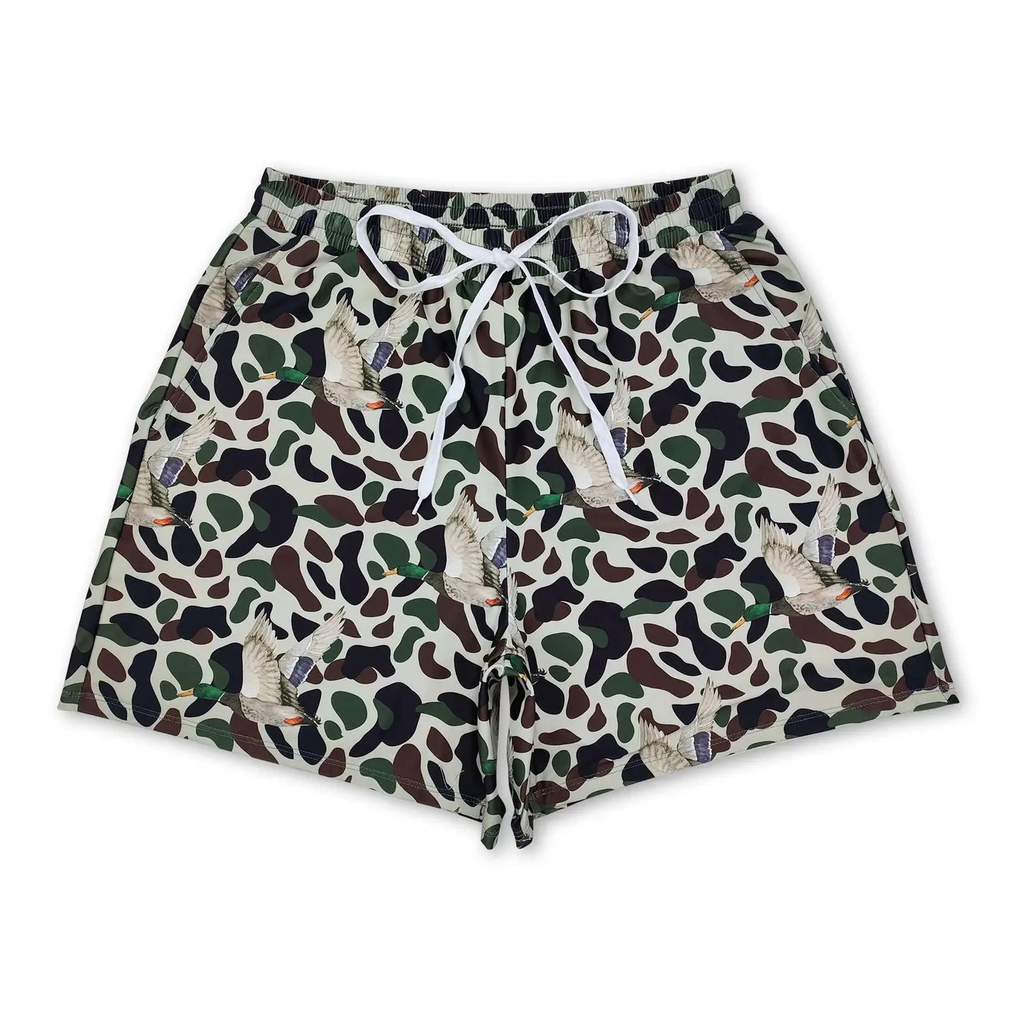 Men Duck Camo Summer Shorts