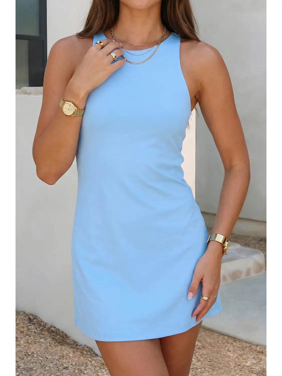 Slim tank dress with Athletic shorts PRE ORDER