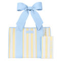 Baby blue and yellow casemate tote bag PRE ORDER