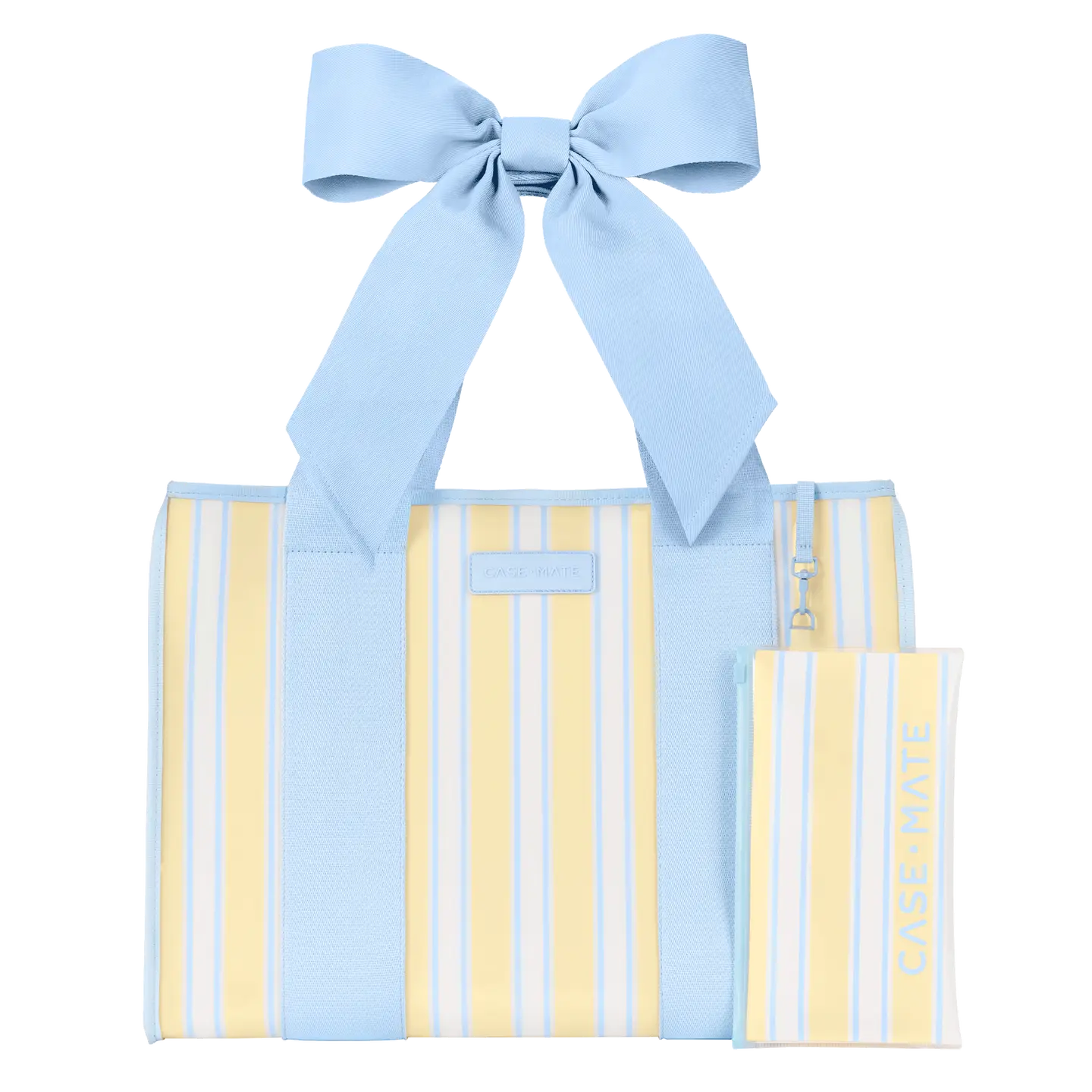 Baby blue and yellow casemate tote bag PRE ORDER