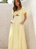 Cutout backless bodycon midi dress PRE ORDER