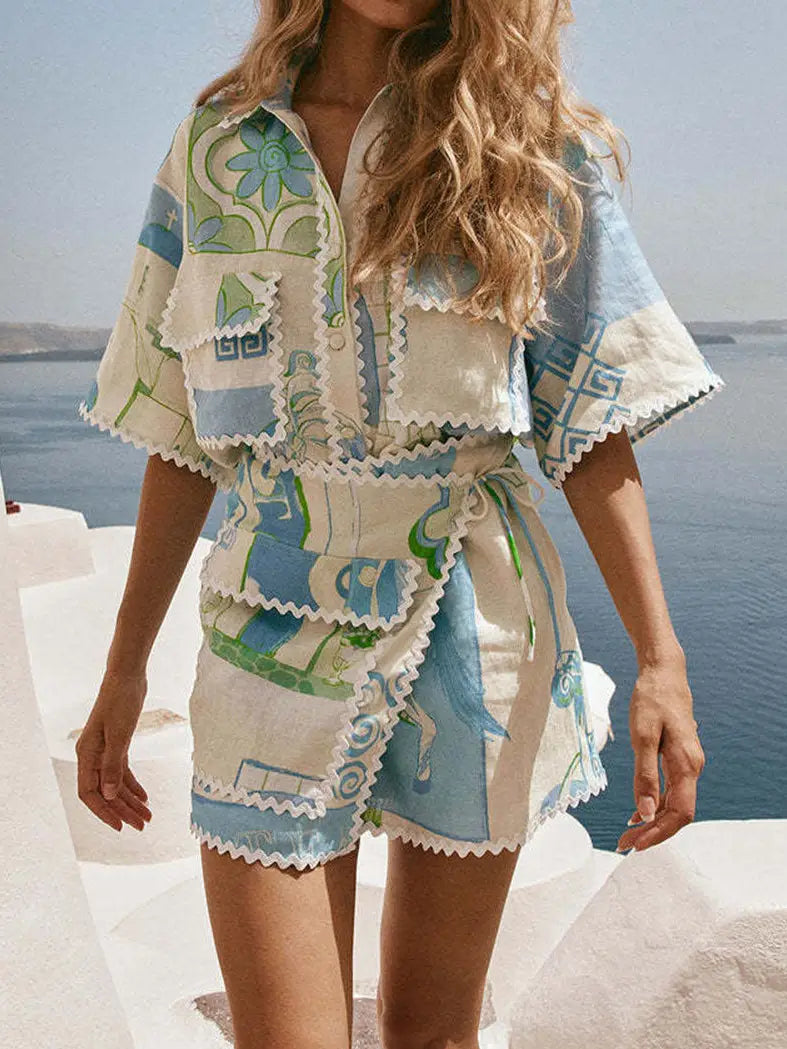 Lace floral print set PRE ORDER