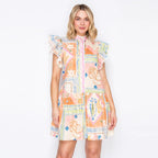 Pastel Voyage Mini Dress PRE ORDER